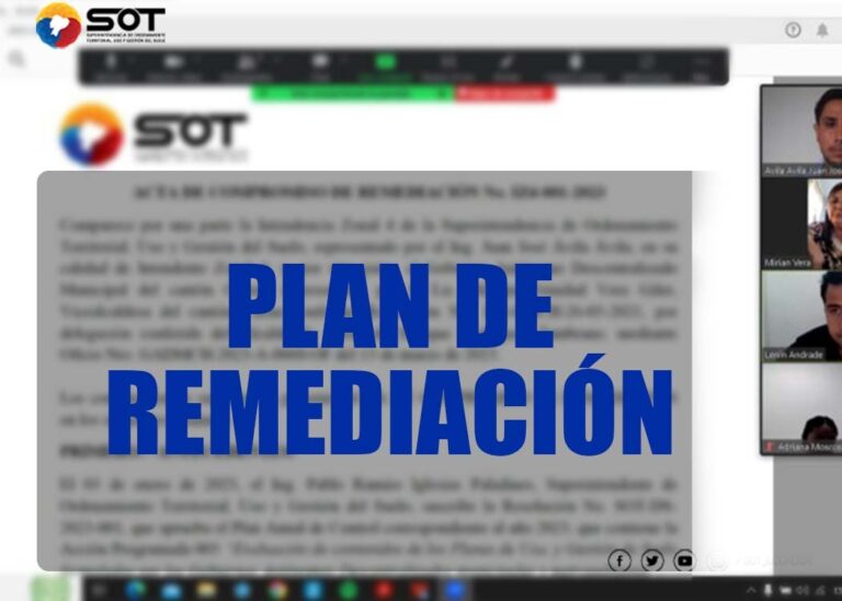 Hasta junio GAD de Chone deberá ejecutar Plan de Remediación